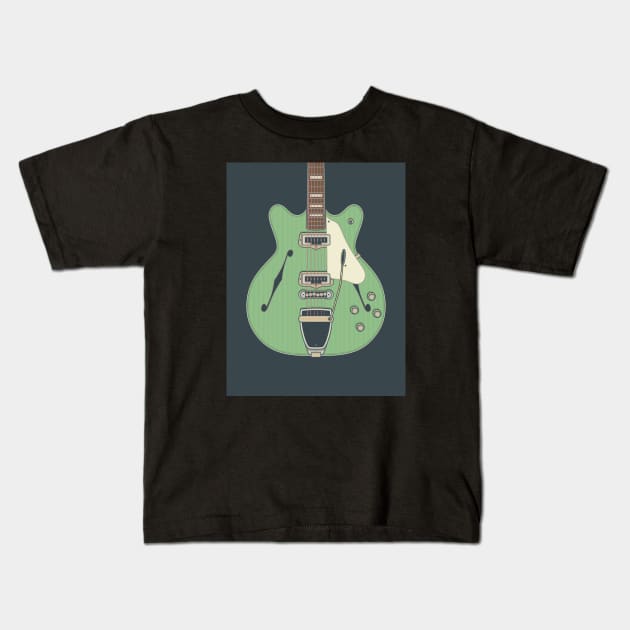 Koronado Guitar Kids T-Shirt by milhad